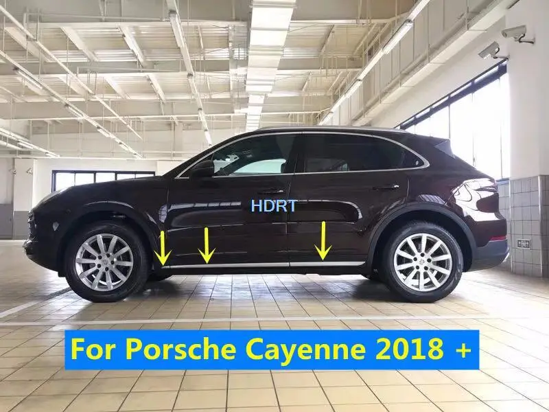 Для Porsche Cayenne 2018 + автомобильный Стайлинг корпус боковая панель молдинг отделка