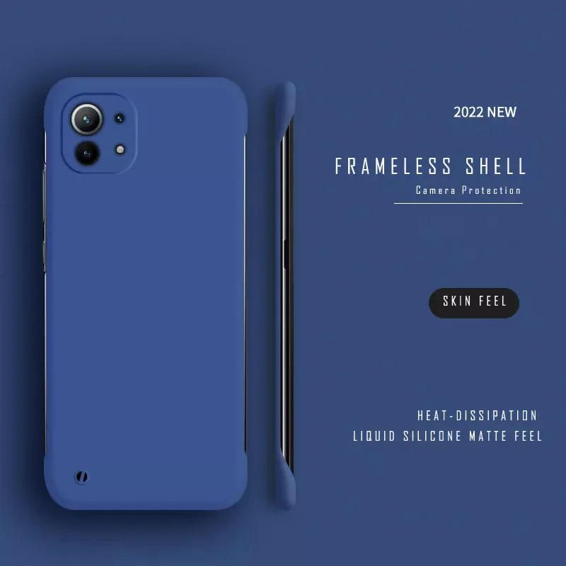 

Free Shipping For XIAOMI Mi 12 11 10 9 Lite SE 9T 10T 11T Pro F3 Matte Cover Cases Thin Slim Hard PC Frameless Case