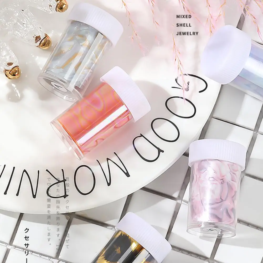 

1pcs Ins Fashion Nail Transfer Foils Design Sticker Nail Foils Nail Accesories Holographic Decal Diy Logo Decoration Nail A P9y0