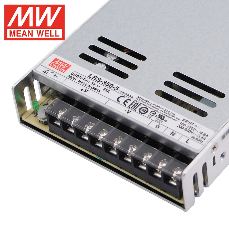 MEAN WELL LRS-350 5 В 24 12 источник питания постоянного тока Meanwell 350 Вт закрытый импульсный