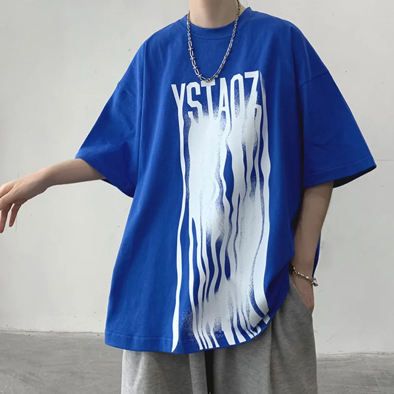 

Мужские Винтажные футболки Hybskr с буквенным принтом, Уличная Повседневная футболка для мужчин, новый дизайн 2022, мужские футболки в стиле хип-...