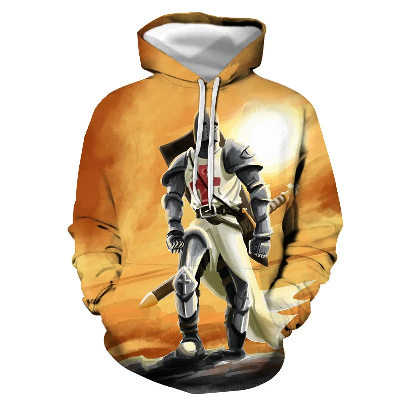 

Newest Knights Templar 3D Printed Hoodies Men Women Fashion Casual Hooded Sweatshirts Streetwear Oversized Pullover Outerwear