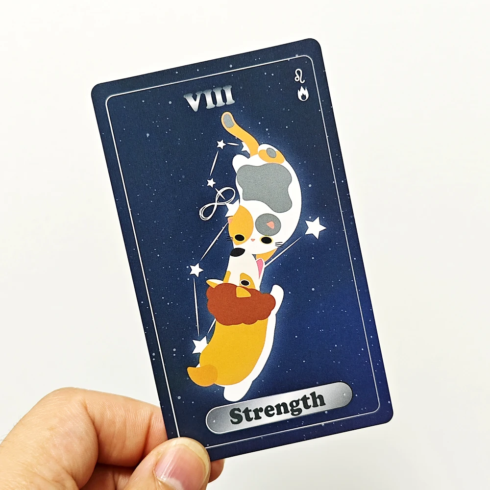 10 3*6 см Инь Ян Кот Универтик Таро 83 шт. Карты (с 5 специальными карточками)