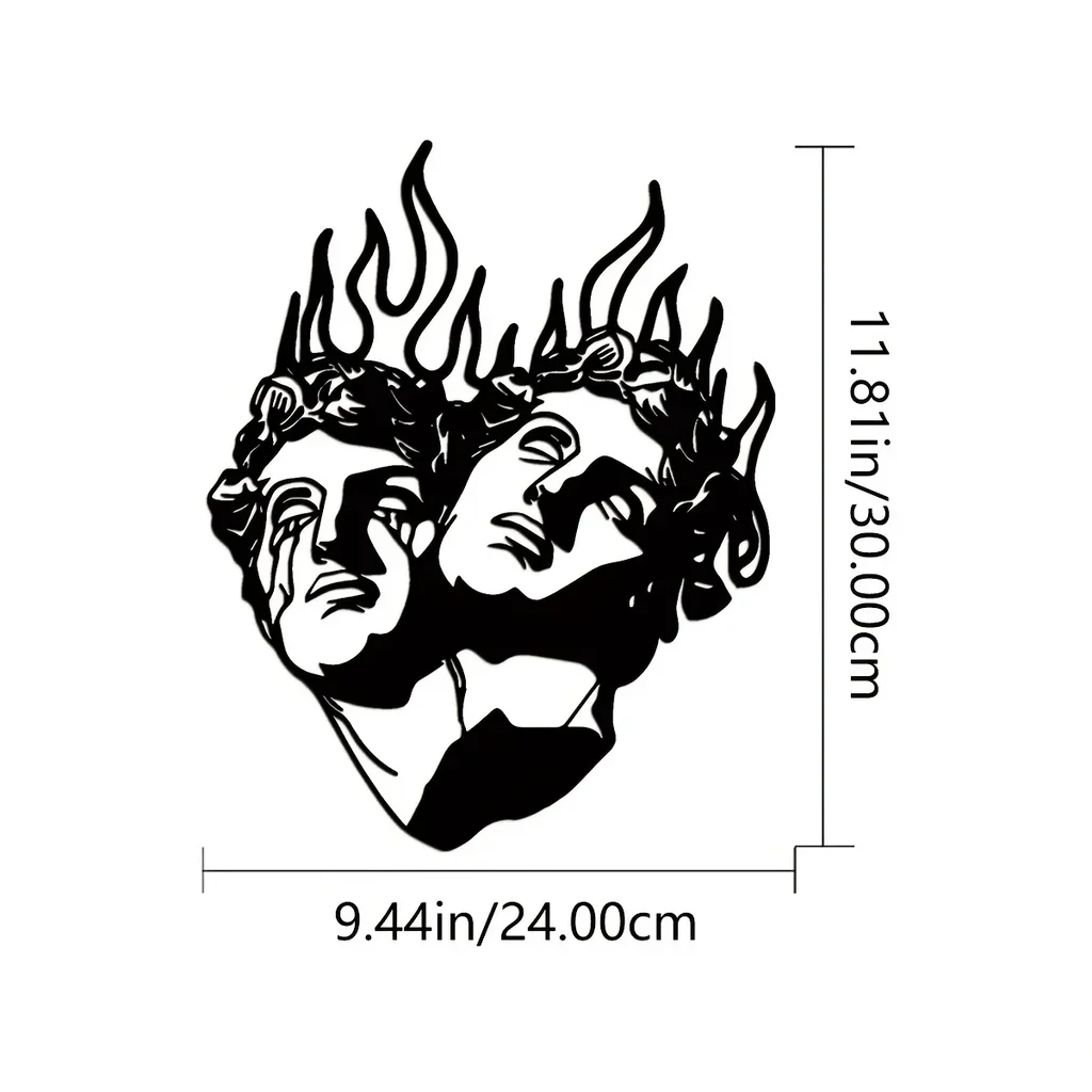 Современная металлическая наклейка для декора стен спальни и офиса домашний