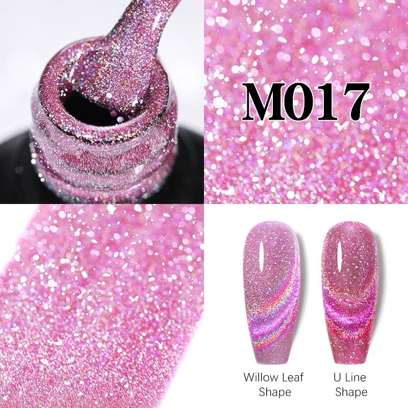 

UR SUGAR 7.5ml Purple Reflective Cat Magnetic Gel Polish Semi Permanent Soak Off UV Led Gel Varnish Spring Nail Art Manicures