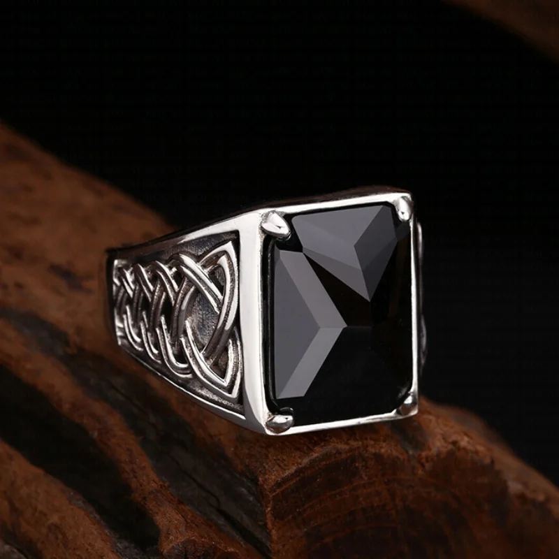 Мужские кольца из серебра 925 пробы BOCAI S925 в стиле ретро с неизменным ротанговым