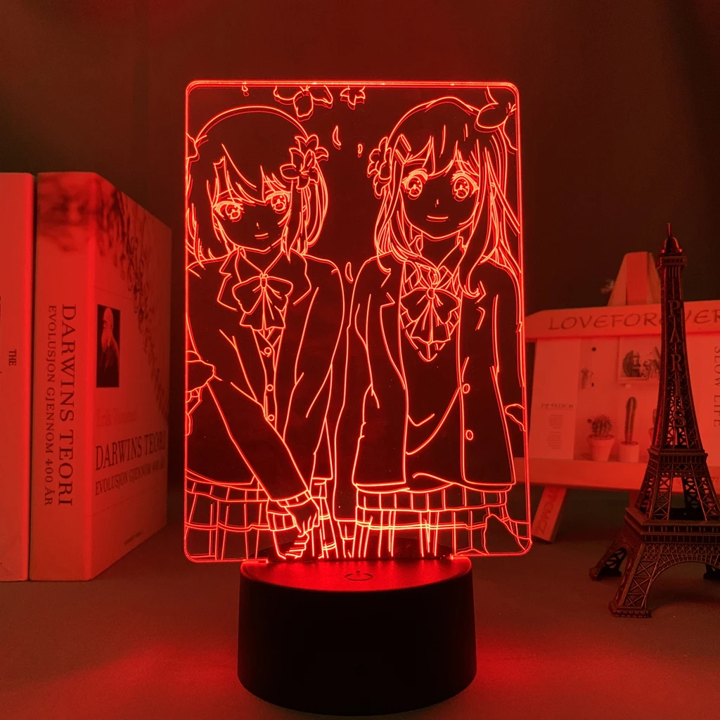 

Аниме 3d светильник Adachi и Shimamura для украшения спальни светодиодный ночсветильник подарок на день рождения комнатный Декор настольная лампа ...