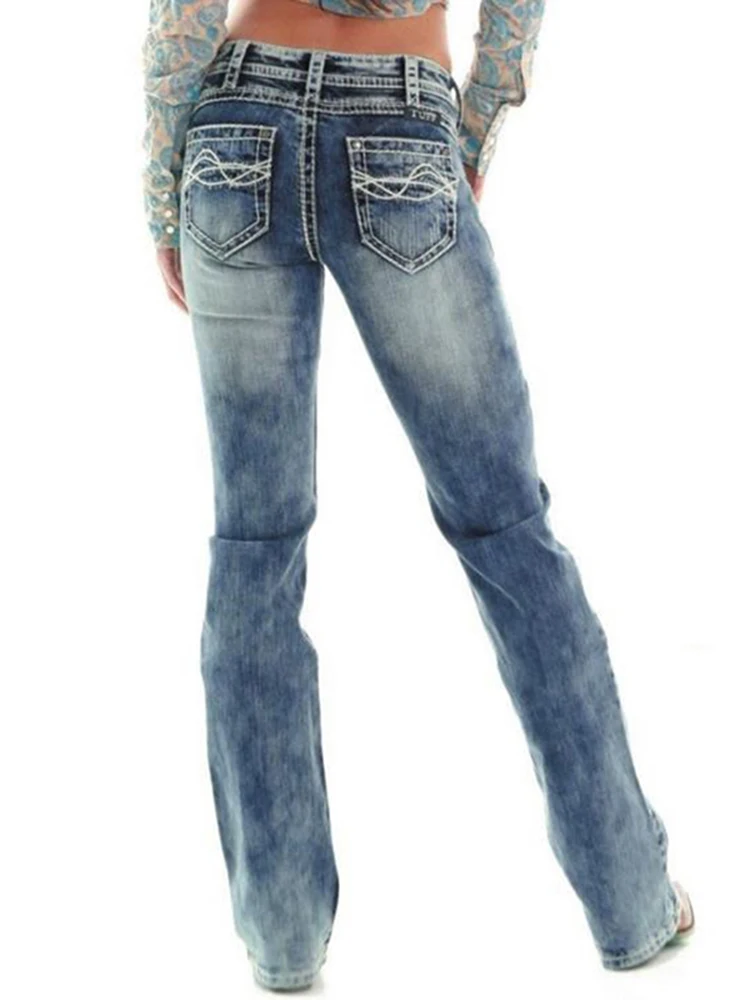 Jeans trousers solid color simple daily wear new fashion long new jeans ladies jeans denim trousers high waist shimmer boot