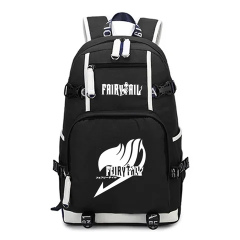 Рюкзак Fairy Tail, школьные сумки большой емкости для мальчиков-подростков, Mochila, студенческие канцелярские принадлежности Fairy Tail, сумки для книг на плечо в стиле аниме