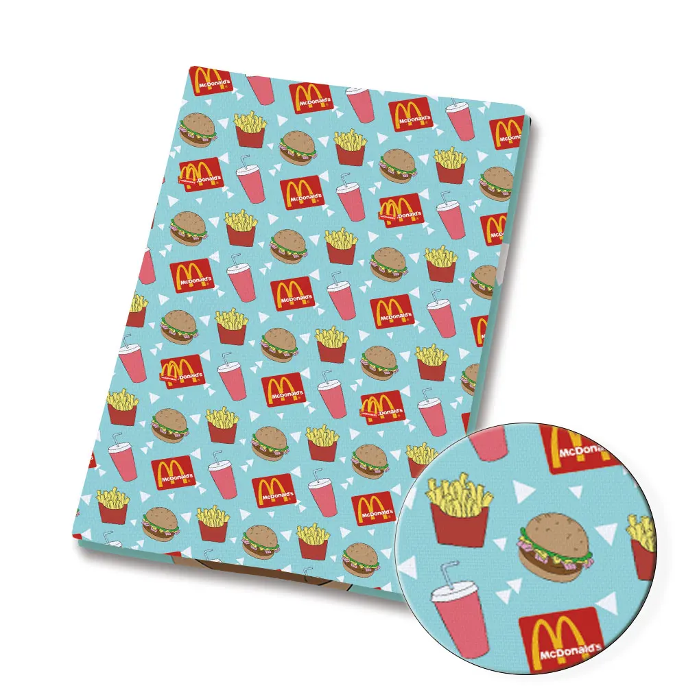 Популярная мультяшная ткань с гамбургерами сделай сам 140*50 см лоскутное шитье