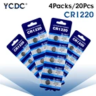 YCDC, 5-50 шт., Литиевые кнопочные батарейки 3 в CR1220, одноразовые батарейки для часов, игрушек DL1220, BR1220, LM1220, KCR1220, 5012LC, запасная батарея