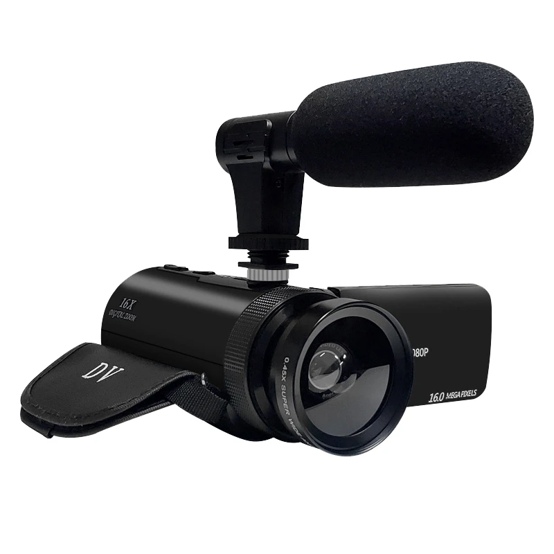 

Профессиональная цифровая камера с микрофоном для объектива 1080P HD 16 миллионов пикселей ручная DV видеокамера Цифровая камера для съемки