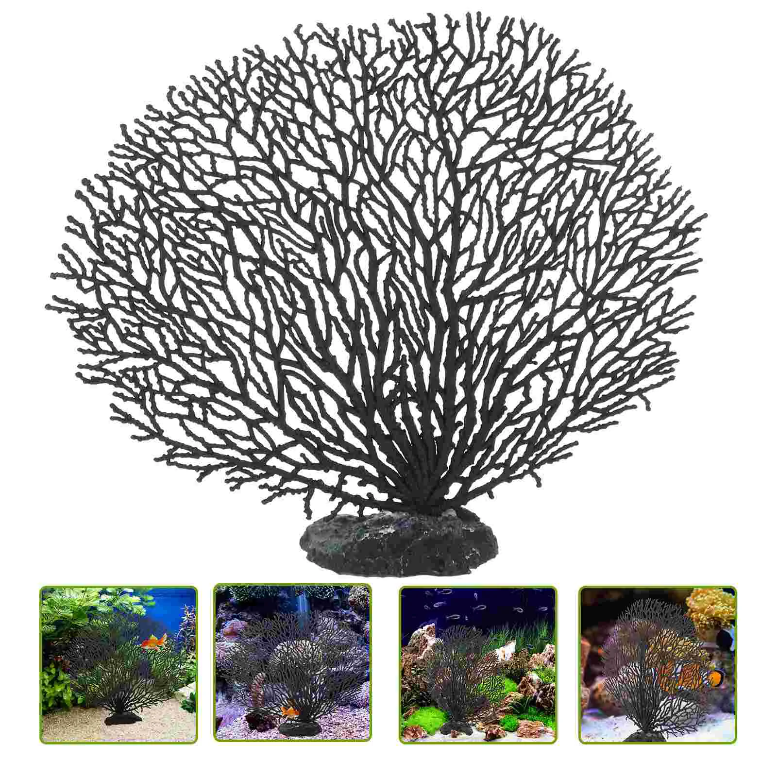 

Aquarium Decoration Fish Tank Coral Fake Plants Coraline Freshwater Sea Fan Artificial Ornament