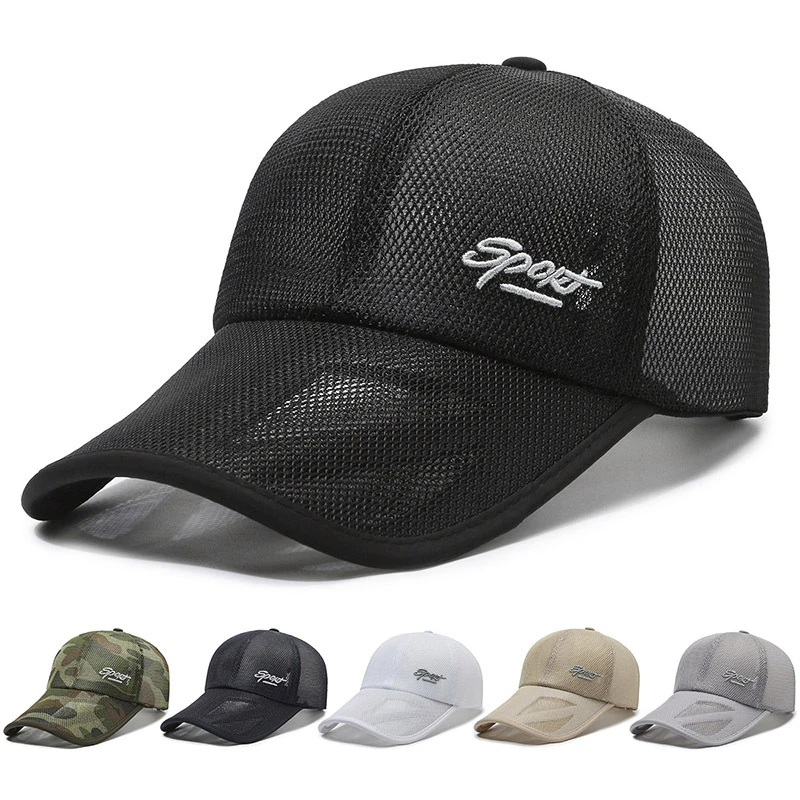 

Summer Baseball Cap Mesh Quick Dry Caps For Men Women Sun Hat Adjustable Fashion Casual Breathable Hats Fashion Outdoor Caps
