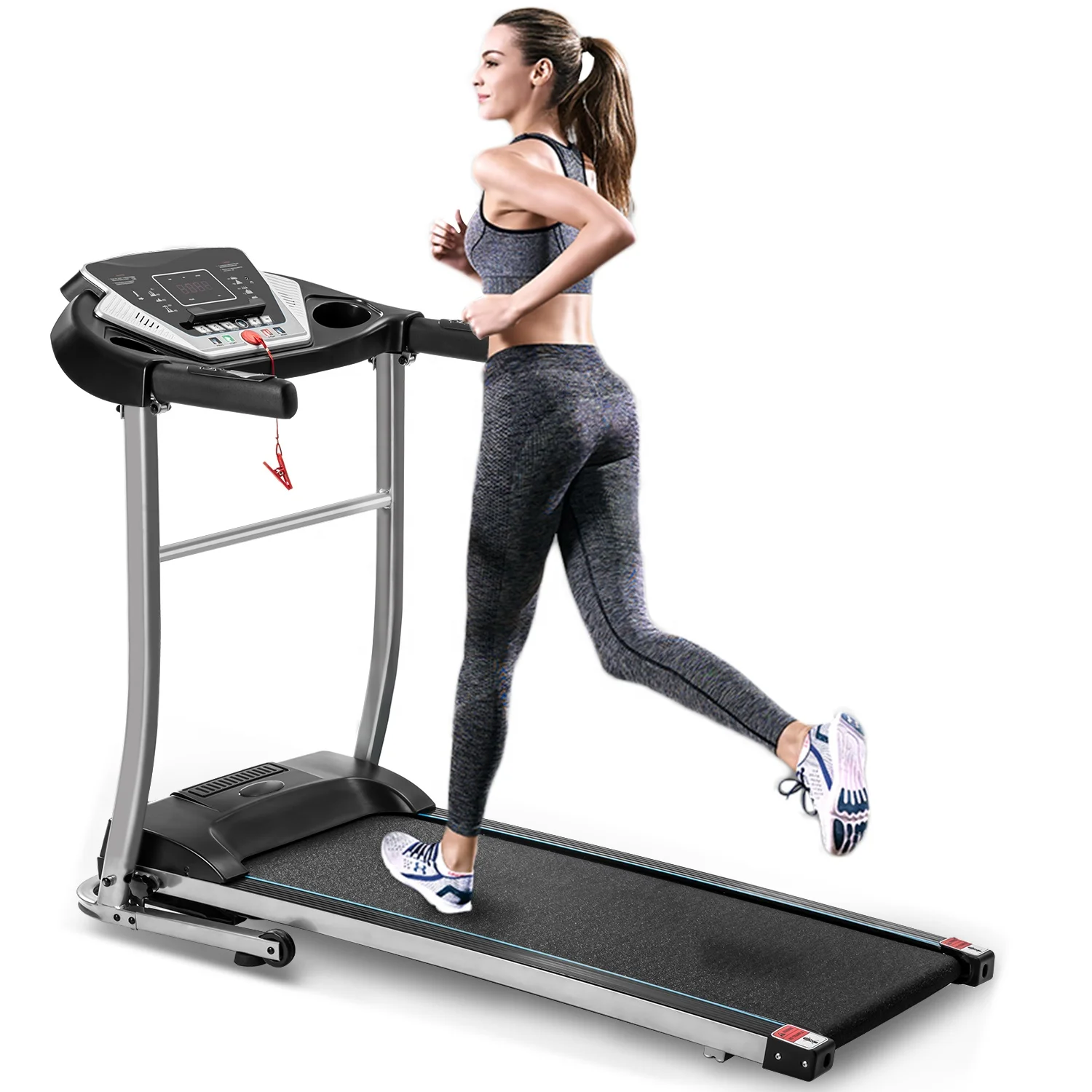 

Electric Folding Treadmill Motorized Running and Jogging Fitness Machine for Home Gym with 12 Preset Programs