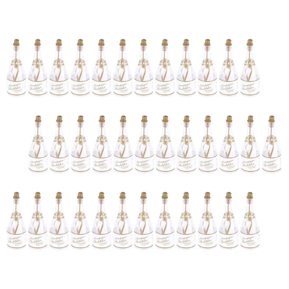 

36 Pcs The Solution Mini Champagne Bottles Bulk Bubble Sticks Kids Small Toys Empty Wedding Bachelorette Party