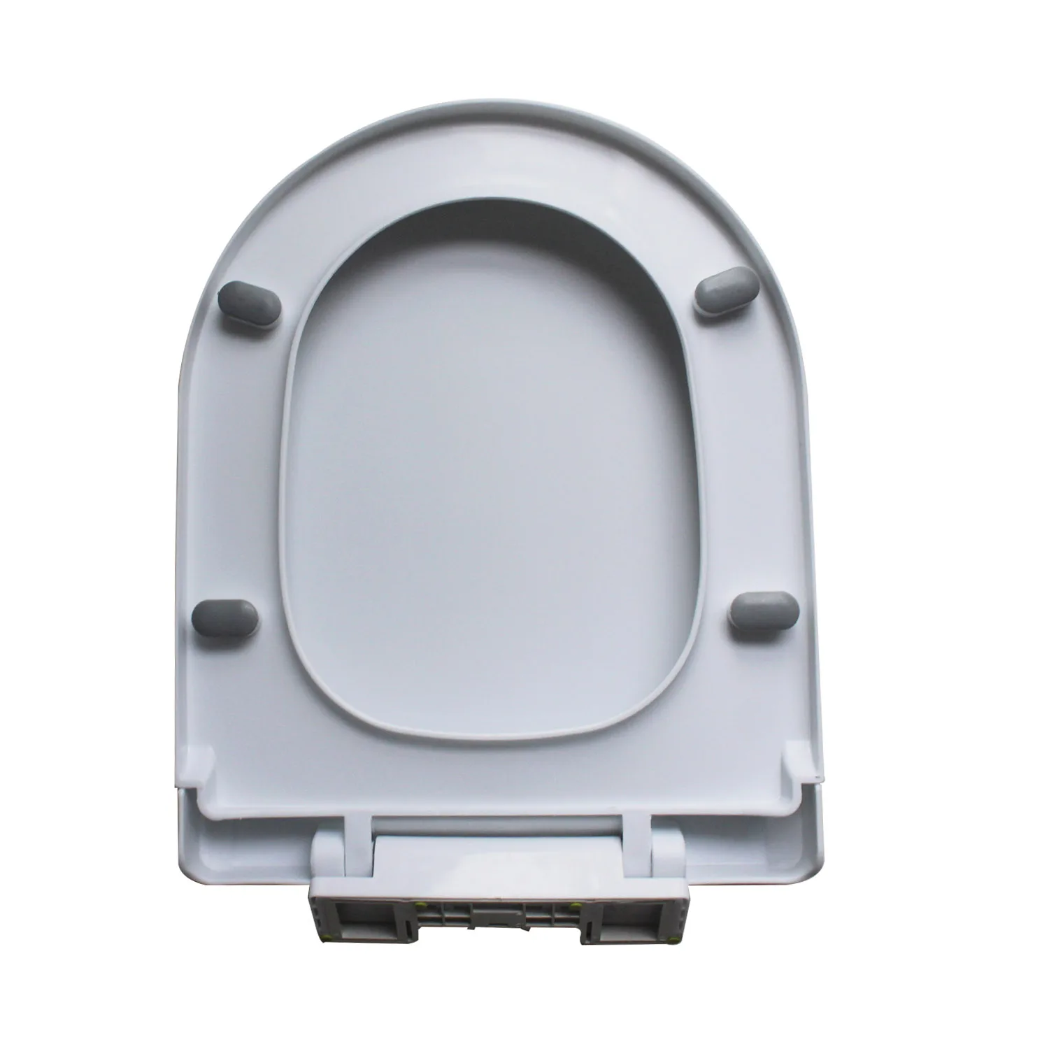 ПП пластиковая белая крышка сиденья для унитаза круглая открытая передняя часть