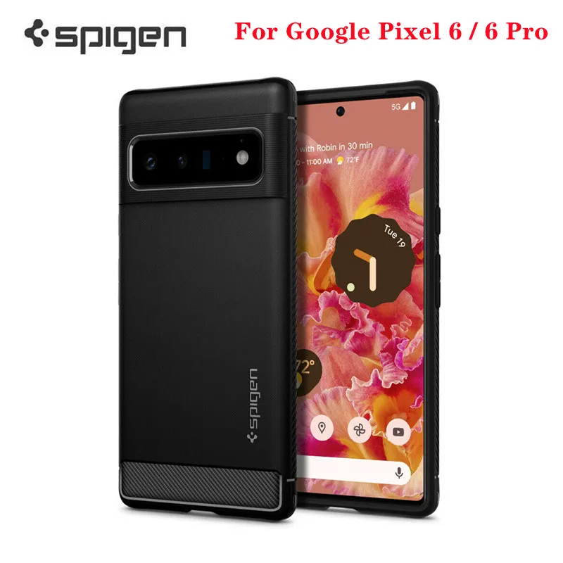 

Для Google Pixel 6 / 6 Pro TPU чехол Spigen [ Rugged Armor] противоударный чехол