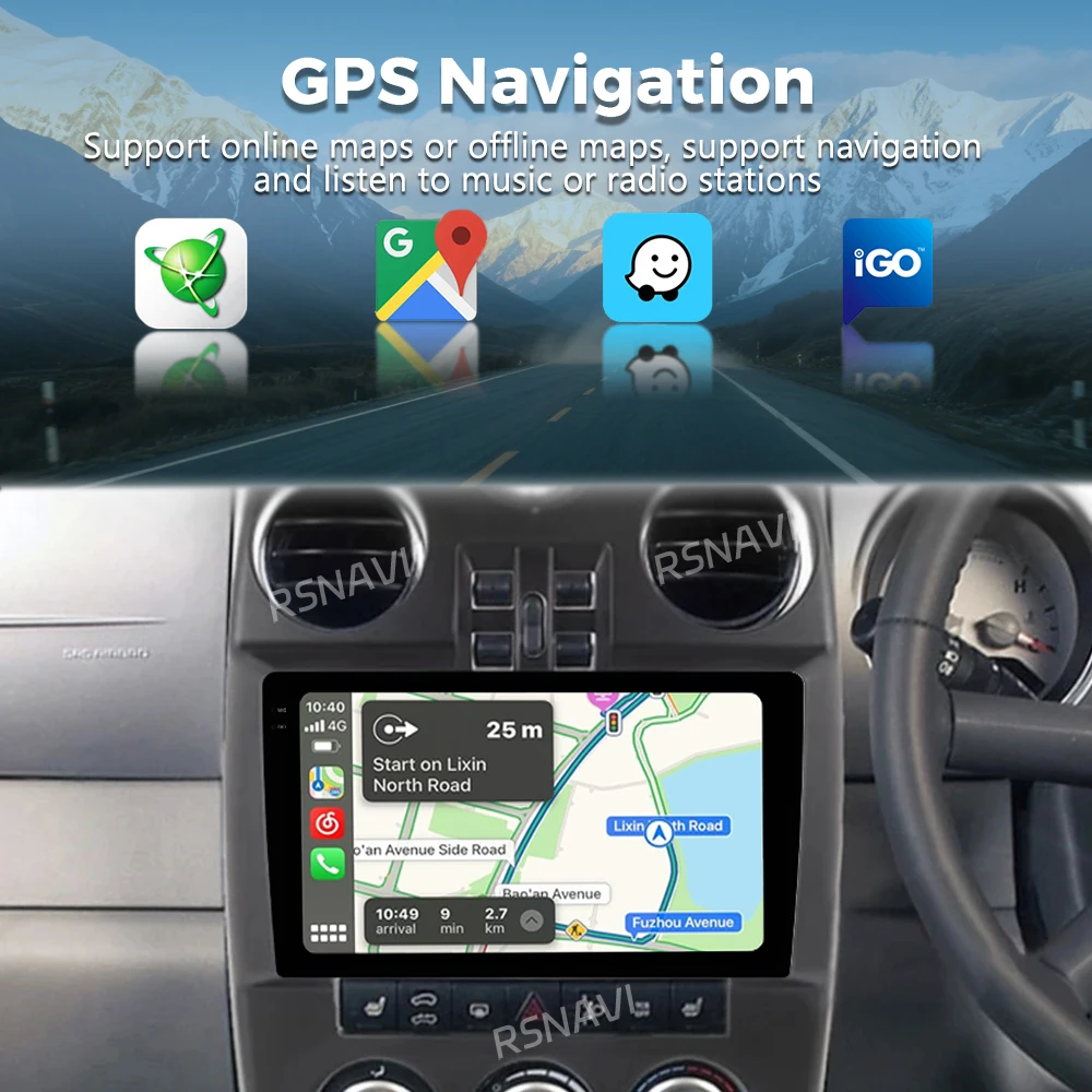 Фото Автомагнитола Android 16 для Chrysler PT Cruiser 2000-2010 с навигацией, мультимедиа, Wi-Fi+4G, DVD, видео, Bluetooth и поддержкой Auto Carplay №5