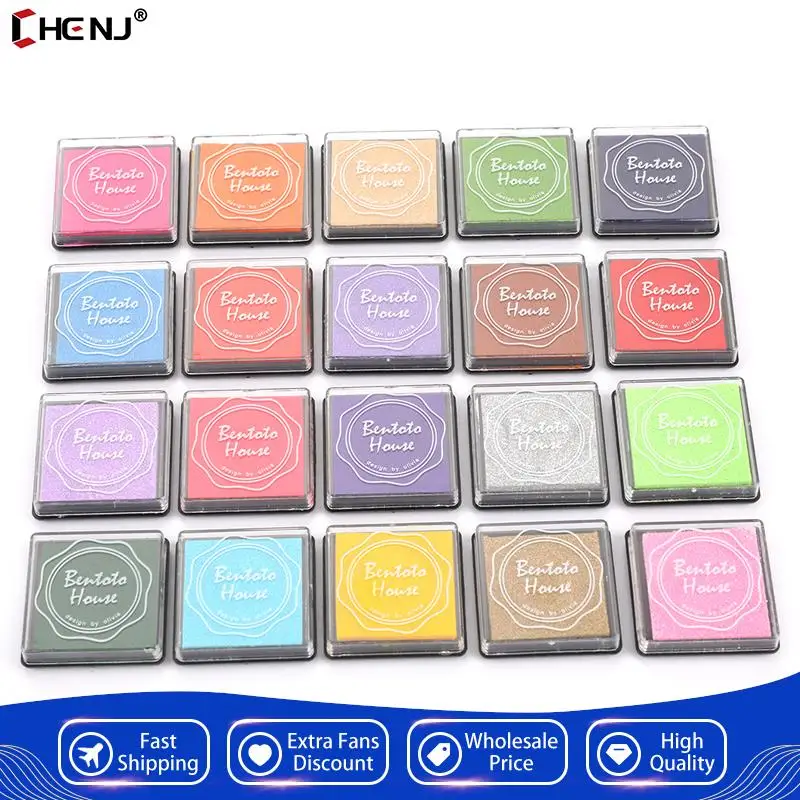 

20pcs Multi-colored Giant Ink Pads Stamp Pads Inkpad Handmade DIY Craft For DIY Craft Scrapbooking Finger Paint Ink Pad Set