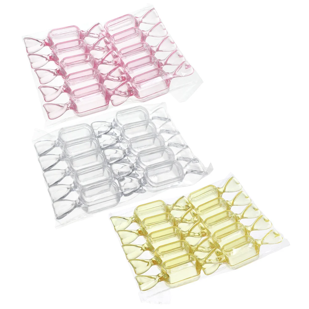 

30 Pcs Mini Plastic Containers Transparent Candy Box Wedding Favor Self Made Banquet Party Cases Candy-shape Delicate Candies