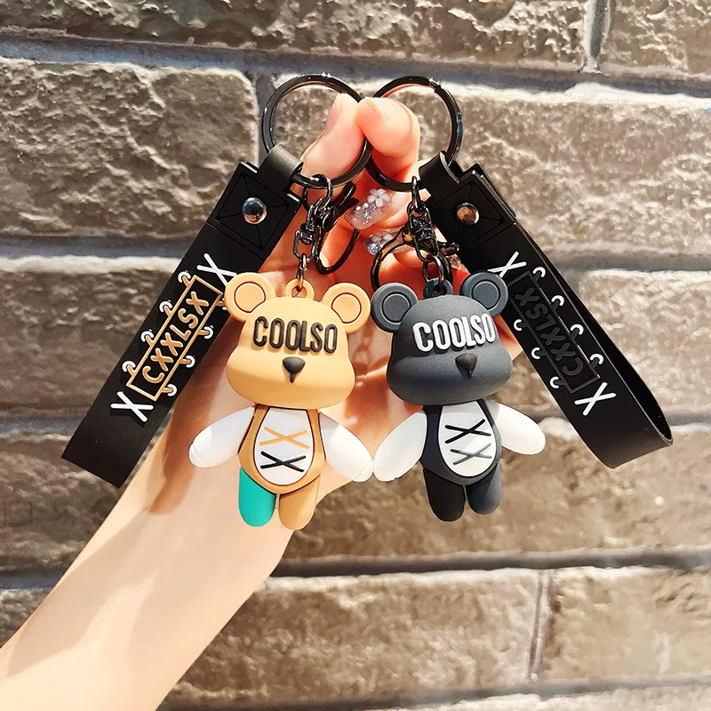

Disney Bundle Rabbit Anime Keychain Pendant School Bag Keychain Hanging Ornament Small Cartoon Figure Accessories Soft Glue Toy