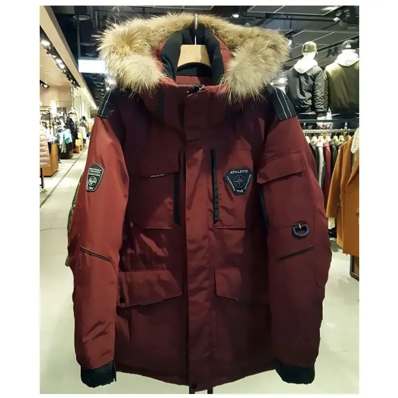 Korean Fashion Parkas Hooded Puffer Jacket Fur Collar Plus Size Super Hot Winter Women Coat Loose Cheap Wholesale Snow Outercoat