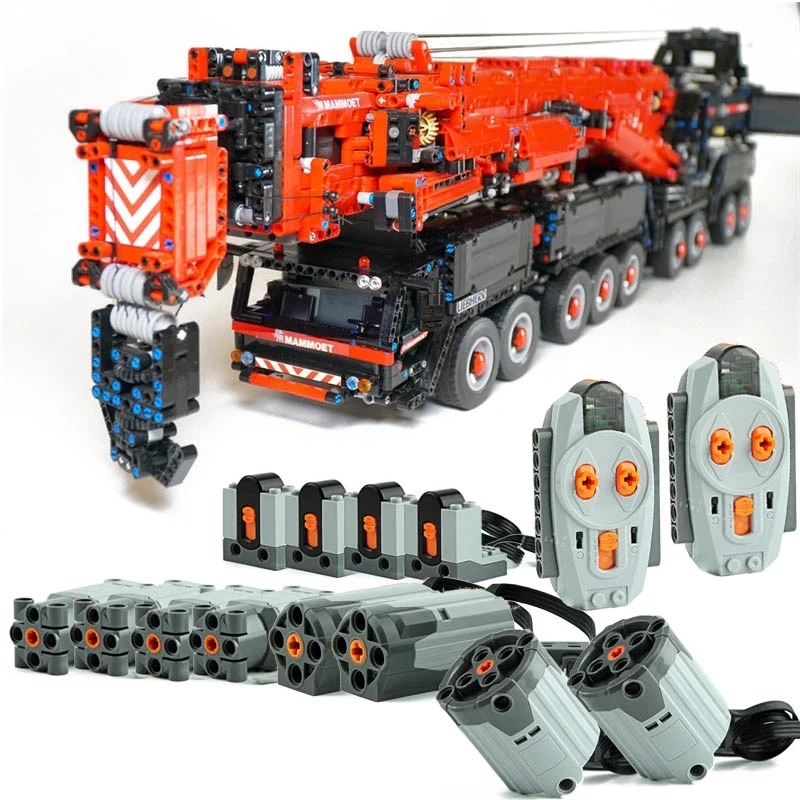 Новый обновленный Мощный Мобильный Кран строительный фотоэлемент LTM11200 RC высокотехнологичный мотор наборы блоков Кирпичи игрушки подарки для мальчиков