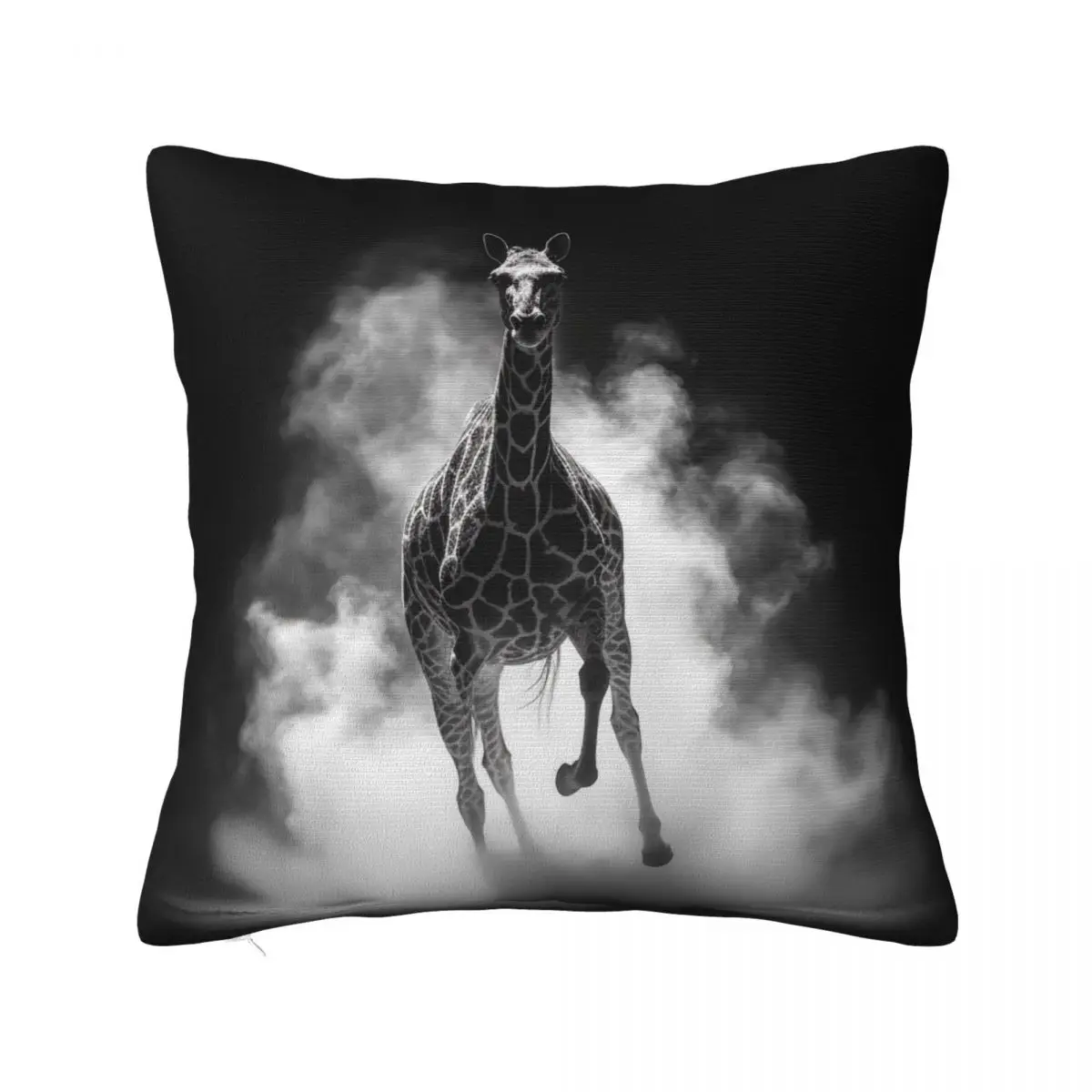 

Giraffe Pillow Case Light sketch White Powder Bedroom Zipper Pillowcase Summer Kawaii Polyester Cover