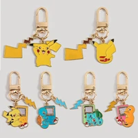 pokemon action figures keychain action figures pikachu squirtle psyduck anime bag car charm ornament kids toy gift wholesale