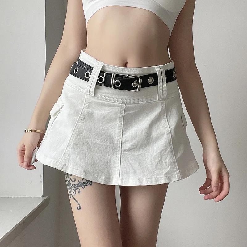 

New Fashion Solid Color Sexy Skirt
