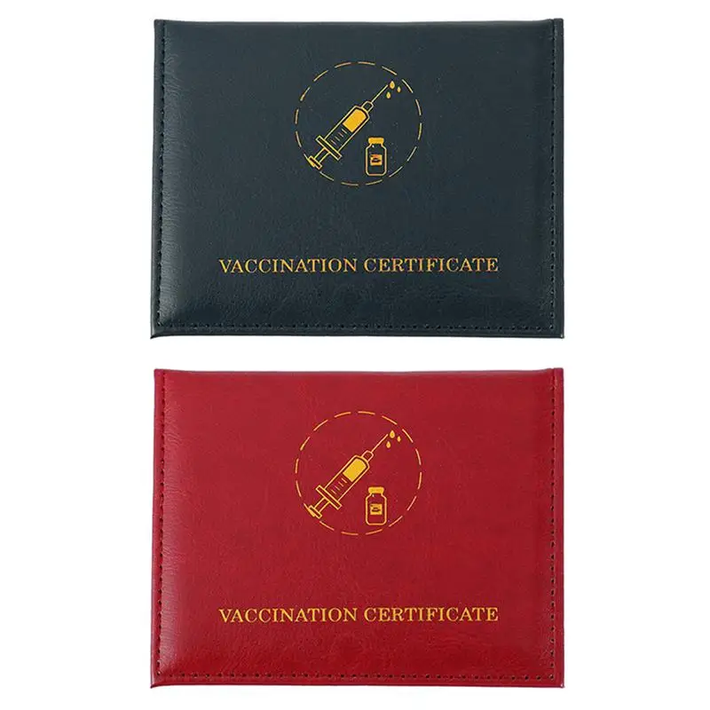 

2Pcs Vaccine Cards Holders Vaccine Certificate Protectors Dual Cards Slots Vaccine Cards Holders