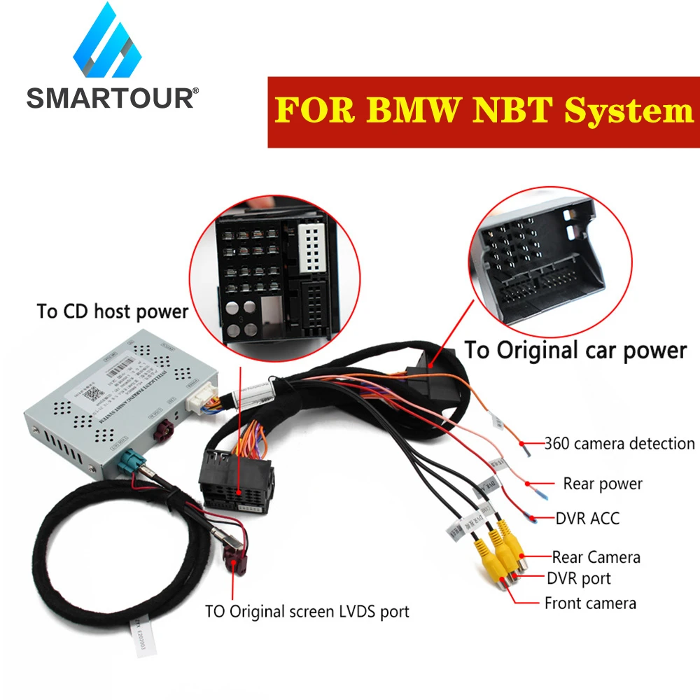 

Smartour NBT System Original Screen Update System For Bmw 1/2/3/4/5/7 Series X1X3X4X5X6 Reversing Module Rear Camera