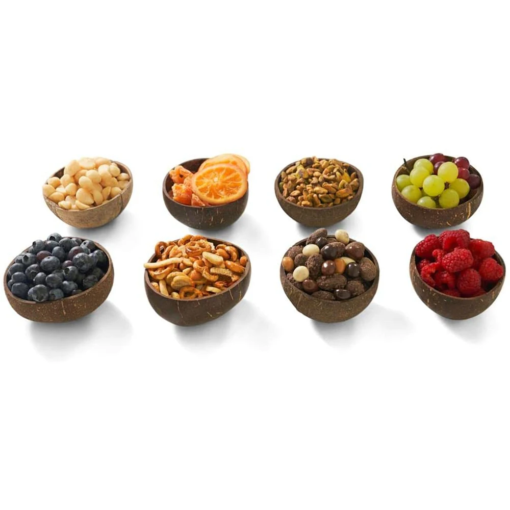 

Mini Coconut Bowls Charcuterie Boards and Cheese Board Accessory. Pinch Bowls, Sauce Cups, Charcuterie Cups, Salsa Bowls