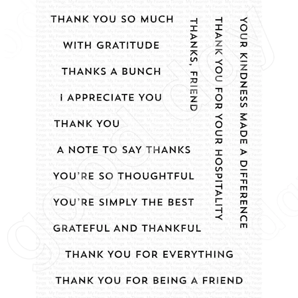 

Arrival New Itty Bitty Thanks Clear Stamps Scrapbook Diary Decoration Embossing Template Diy Greeting Card Handmade Hot Sale