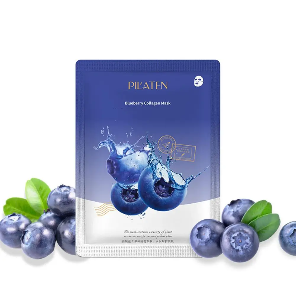 

Увлажняющая маска для лица с экстрактом черники и алоэ