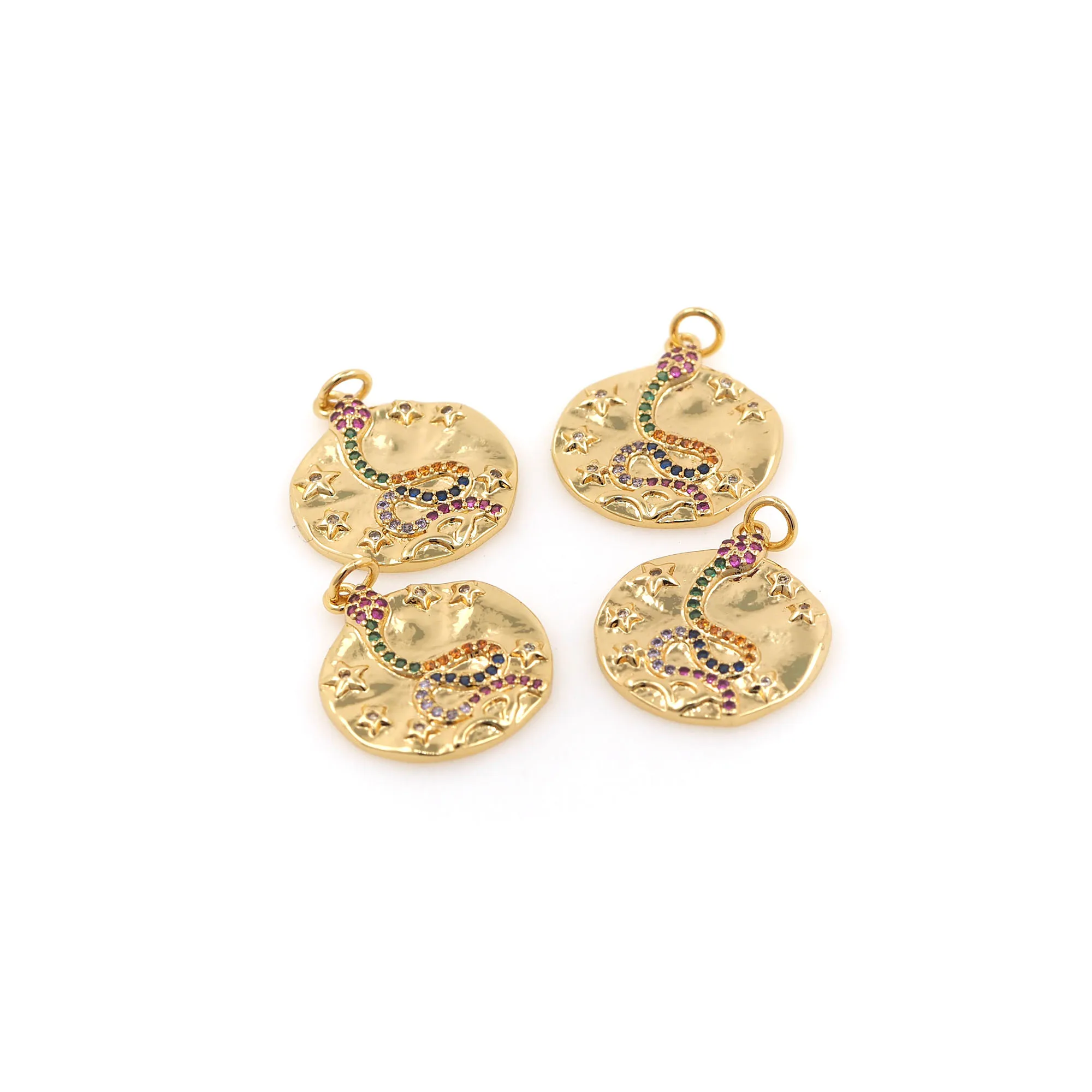 Высококачественный цветной циркониевый кулон в виде змеи женская модная