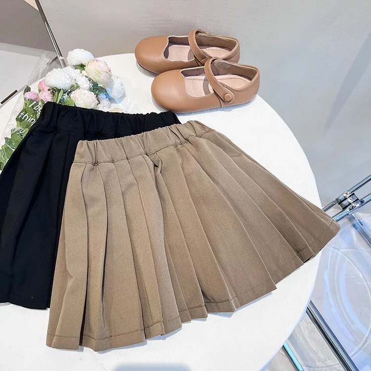 Плиссированная юбка для девочек 1-12 лет на весну-лето |