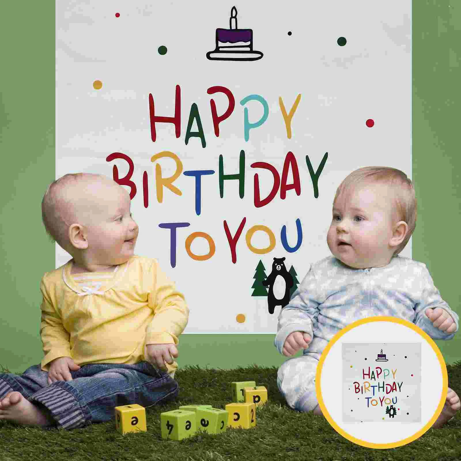 

Birthday Party Banner Decor Wall Ornament Birthday Photo Backdrop Party Supplies