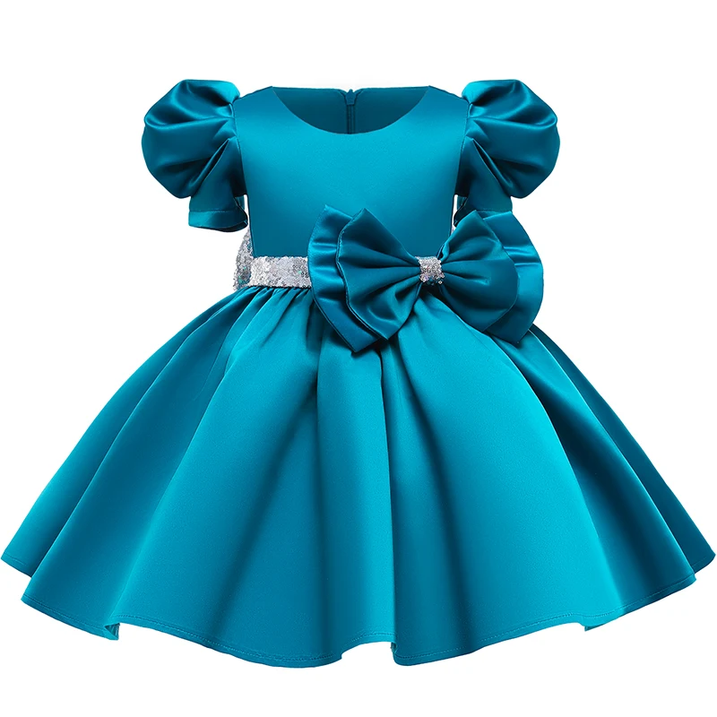 Бирюзовое Атласное Платье фото 21