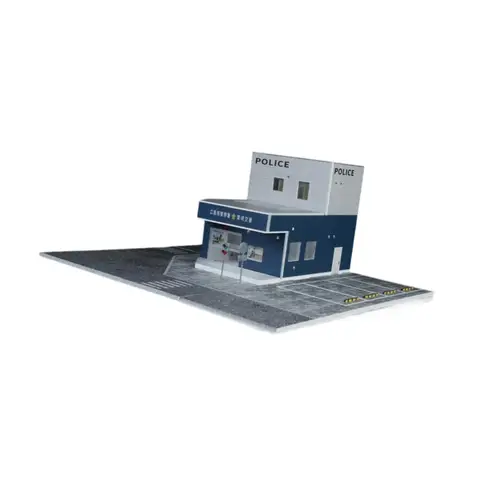 Пластиковая модель автомобильного гаража 1:64  Perfeclan