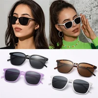 simple retro sunglasses for womenmen trend square sun glasses high quality sunglasses summer eyewear uv400