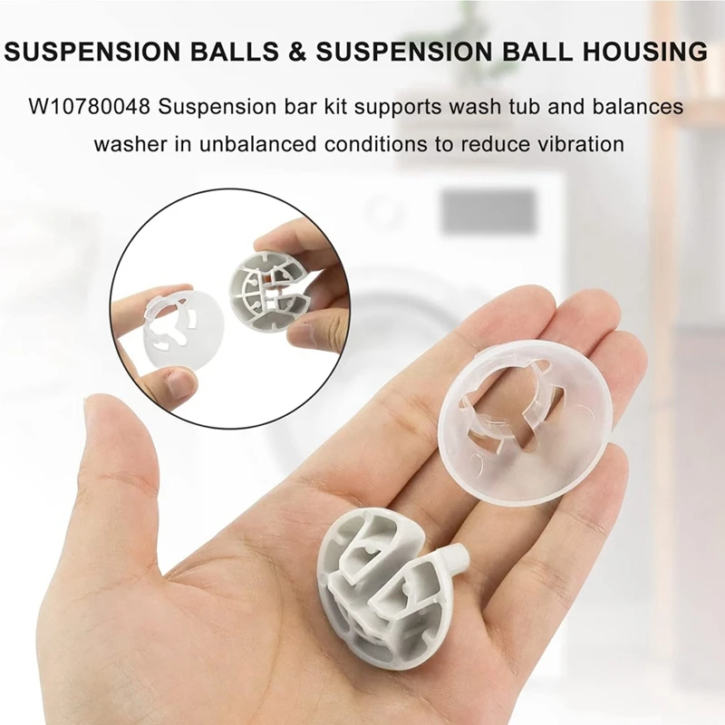 В 10780048 10189077 Комплект подвесных стержней для стиральной машины Ken-More Whirlpool Roper W