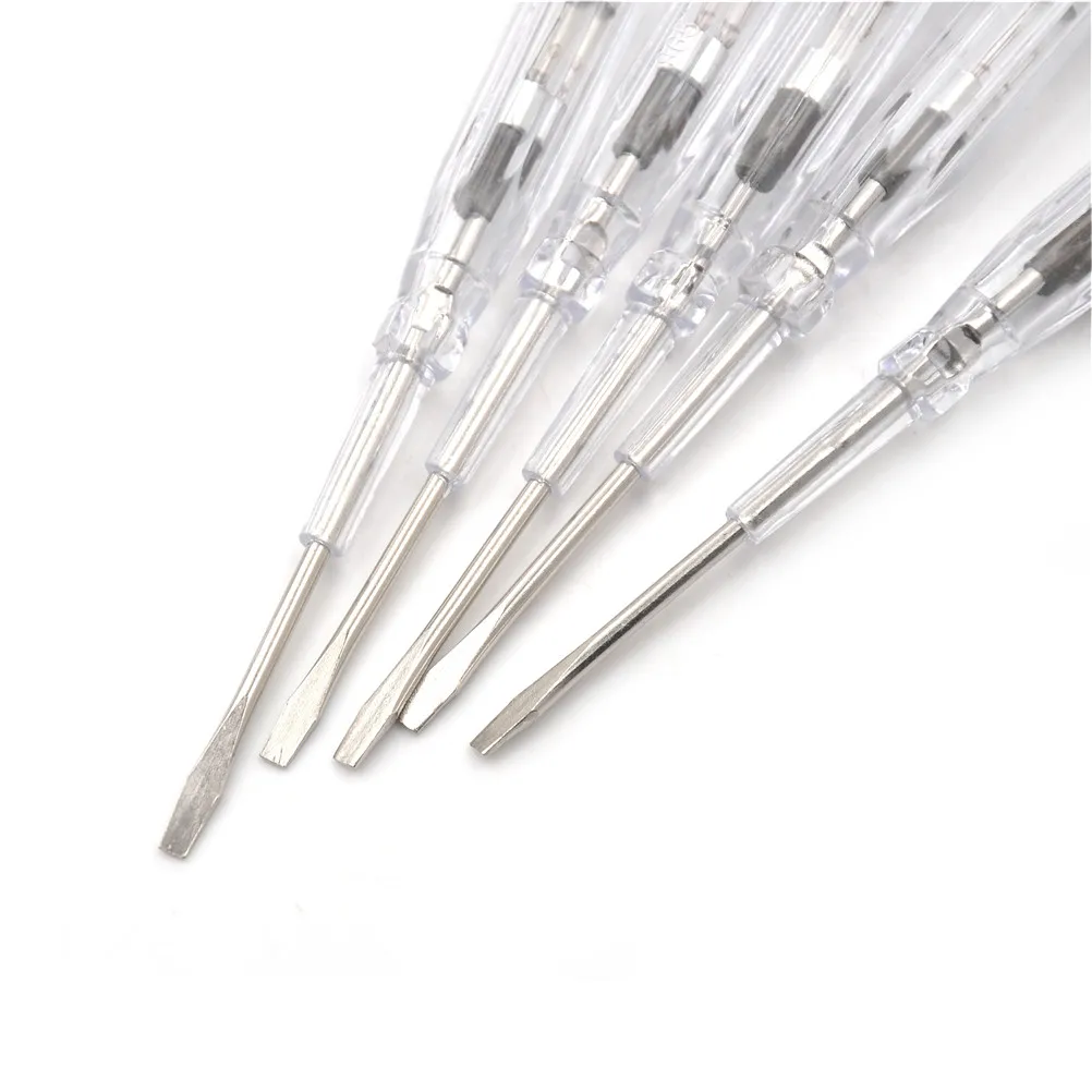 

AC/DC 100-500V Plastic Induced Electric Tester Screwdriver Probe With Indicator Light Voltage Tester Pen Detector