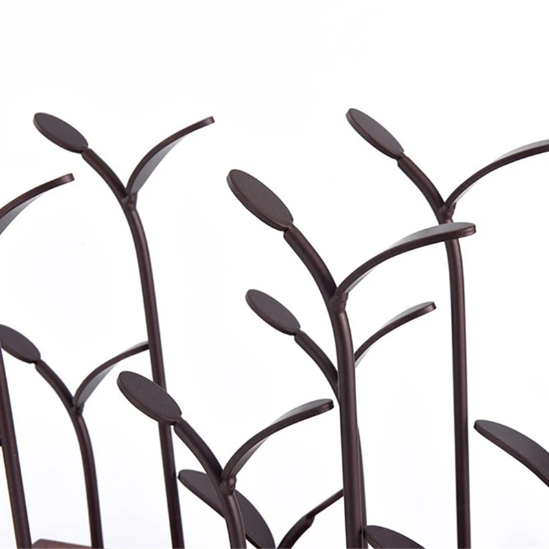 Creative Little Sapling Wine Rack Kitchen Storage Stand Cabinet Grape Shelf Display Bar Decorations