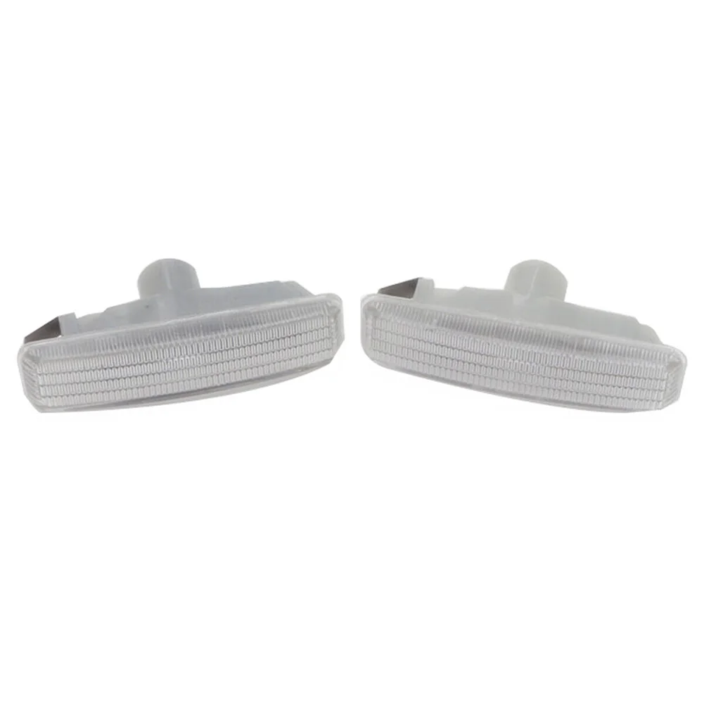 

2pc Car Fender Side Marker Lights Turn Signal Lamp Cover No Bulbs For BMW 5-Series E39 2001-2003 Side Marker Light Shell
