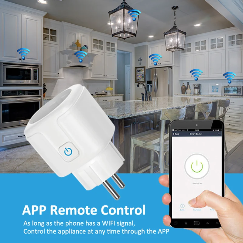 Умная розетка с поддержкой Wi-Fi 16 А/20 А