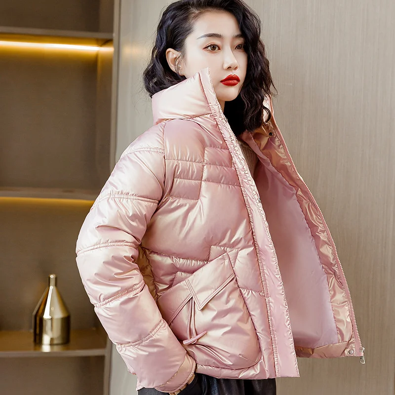 Korean Fashion Cotton-padded Jackets Winter Jacket Women Clothing Female Parkas Warm Short Coat Cotton Coats Casaco Feminino Zm