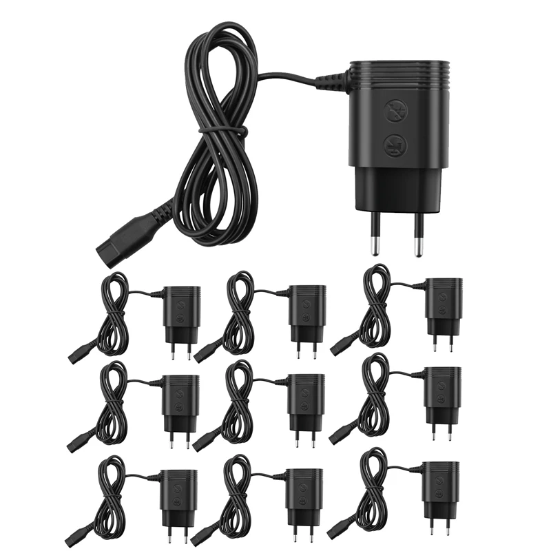 

10X Suitable For Norelco Shaver, A00390 Charger Power Cord Adapter EU Plug