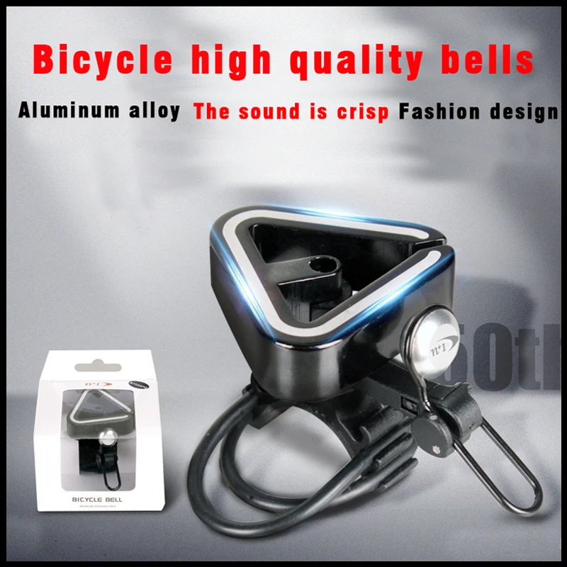 

Велосипедный звонок Горный Дорожный велосипед звуковой сигнал стильный треугольный дизайн алюминиевое кольцо чистый громкий звук велосипедный Звонок аксессуары